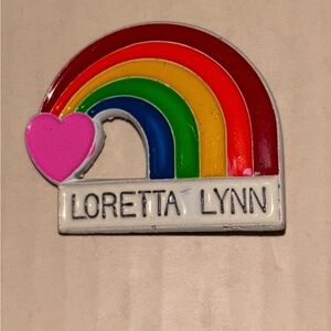 1970s Vintage Loretta Lynn Rainbow Magnet